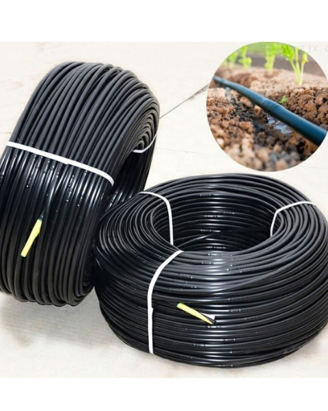 SIDDHI ROUND ONLINE PLANE DRIP IRRIGATION PIPE LATERAL FOR PLANT GARDENING ROLL 0.4MM THICKNESS LENGTH- 300 METER