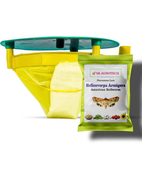 SK AGROTECH HELICOVERPA ARMIGERA PHEROMONE LURE & FUNNEL TRAP