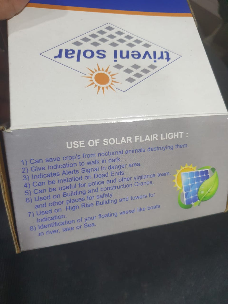 TRIVENI SOLAR OPERATED FLAIR LIGHT