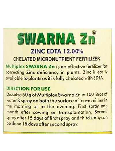 Swarna Zn - Zinc Edta 12%Multi Micronutrient Fertilizer