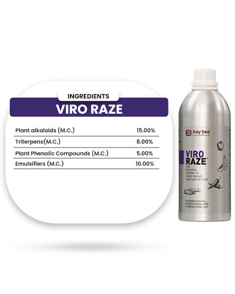 Kaybee Viro Raze Bio Viricide - For Effective Plant Virus & Vector Protection