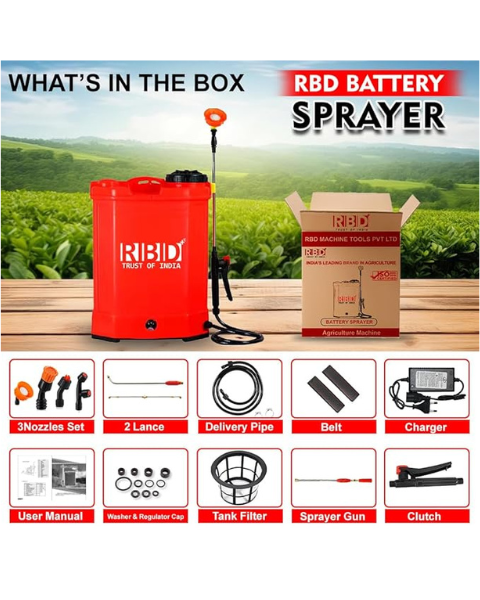 RBD 20L DOUBLE MOTOR BATTERY SPRAYER