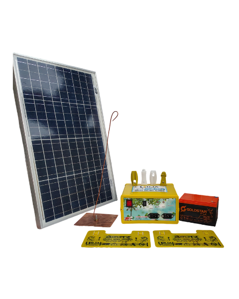URJA 8 KV MINI SOLAR ZATAKA MACHINE COMBO SET FOR 20 ACRES (BATTERY 12 V 14 AH, EARTHING ROD AND 20 W SOLAR PANEL)