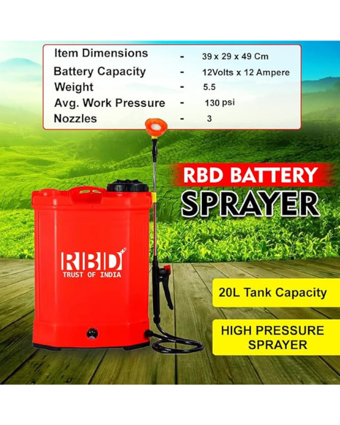RBD 20L DOUBLE MOTOR BATTERY SPRAYER