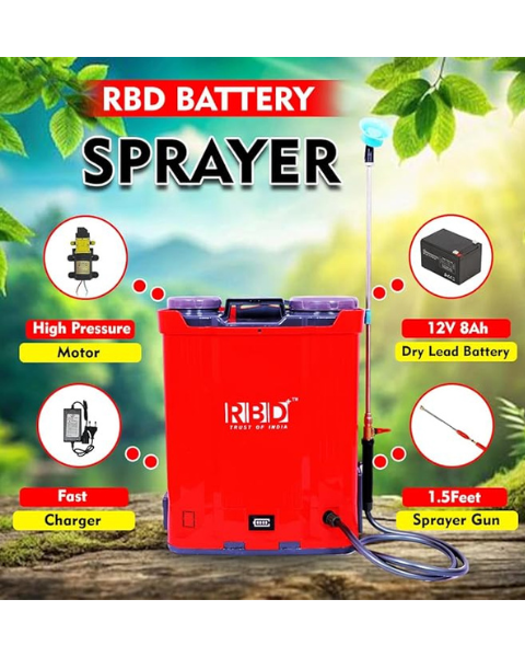 RBD SINGLE MOTOR BATTERY SPRAYER 12 X 8