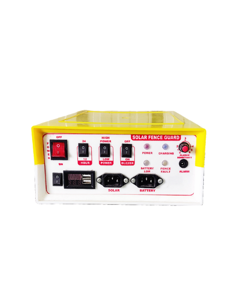 URJA 15 KV DIGITAL SOLAR FENCE ENERGIZER OF DUAL POWER MODE FOR WITH CABLES AND 2 PIECE WARNING BOARDS, CAPACITY 50 ACRES