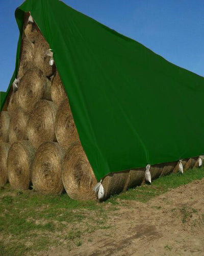 TUFFPAULIN 30FT X 30FT 250 GSM GREEN HAY COVERS HEAVY DUTY TARPAULIN-TIRPAL