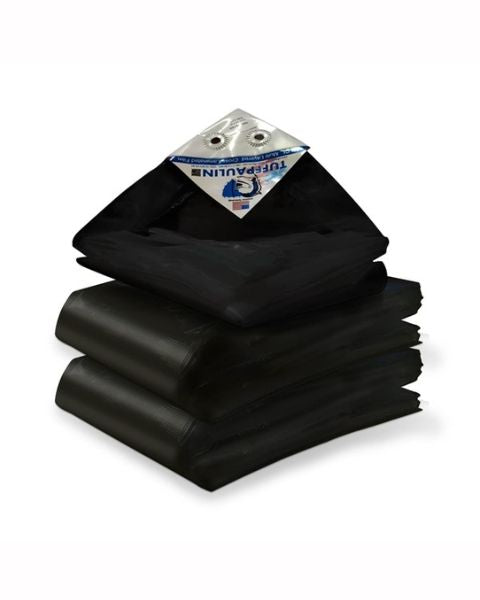 TUFFPAULIN 40FT X 30FT 150 GSM BLACK HAY COVERS HEAVY DUTY TARPAULIN- TIRPAL