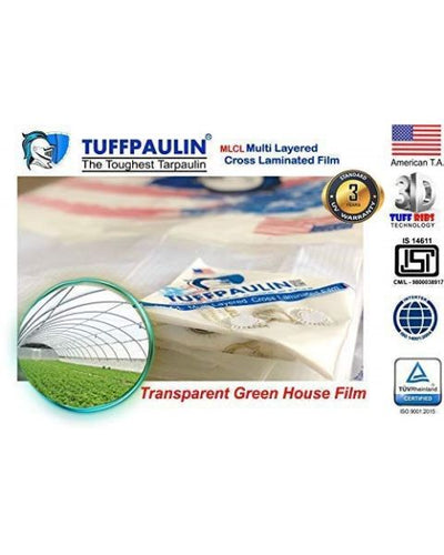 TUFFPAULIN 40FT X 30FT 150 GSM TRANSPARENT HAY COVERS HEAVY DUTY TARPAULIN-TIRPAL