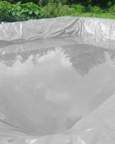 TUFFPAULIN 40FT X 30FT 200 GSM SILVER POND LINER TARPAULIN -TIRPAL