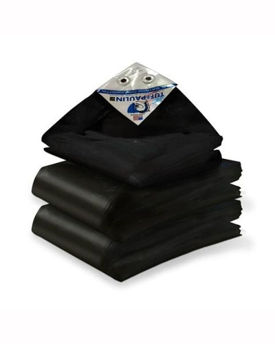 TUFFPAULIN 40FT X 40FT 150 GSM BLACK HAY COVERS HEAVY DUTY TARPAULIN- TIRPAL