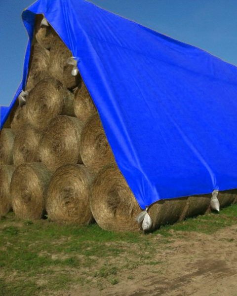 TUFFPAULIN 40FT X 40FT 150 GSM BLUE HAY COVERS HEAVY DUTY TARPAULIN- TIRPAL