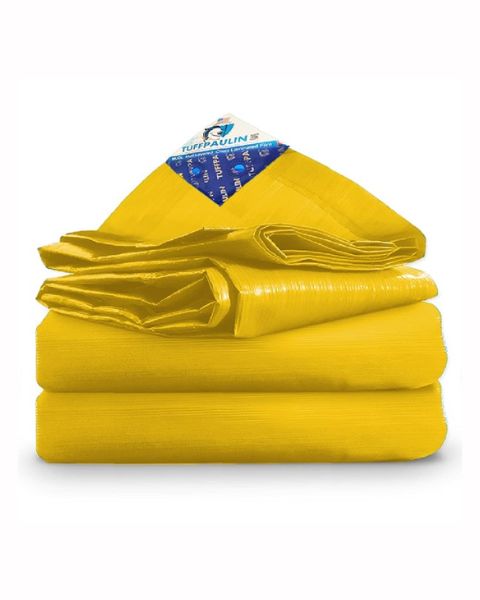 TUFFPAULIN 40FT X 40FT 200 GSM YELLOW POND LINER SUPER TARPAULIN-TIRPAL