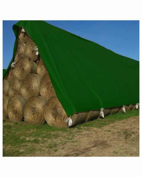 TUFFPAULIN HAYCOVER TARPAULIN- TIRPAL 200GSM (40FTX30FT, GREEN)