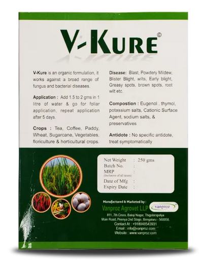 VANPROZ V-KURE FUNGICIDE, BIO BACTERICIDE