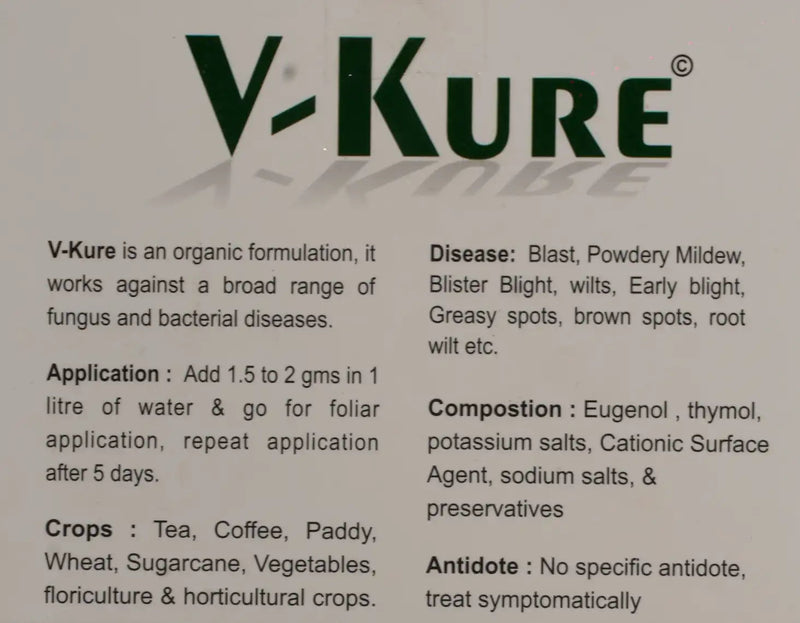 VANPROZ V-KURE FUNGICIDE, BIO BACTERICIDE