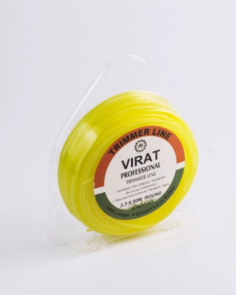 SVVAS Virat Professional Trimmer Line For Brush Cutter 3.3Mmx50Meters Yellow (Round Profile) (Tlyr3350)