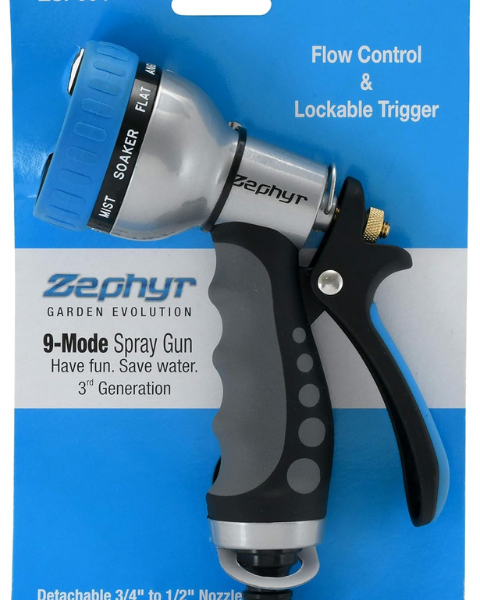 ZEPHYR 9-MODE HIGH-PERFORMANCE WATER SPRAY GUN - SAVES WATER (GEN. 3)