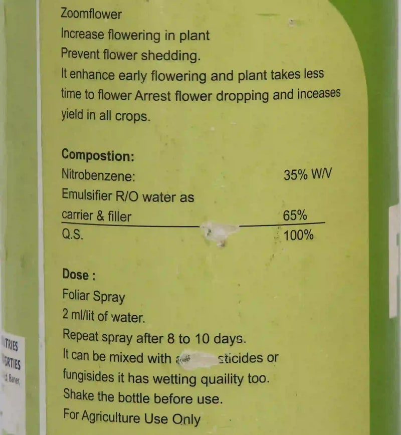 GREEN PEACE ZOOMFLOWER - FLOWER BOOSTER - NITRO BENZENE 35%