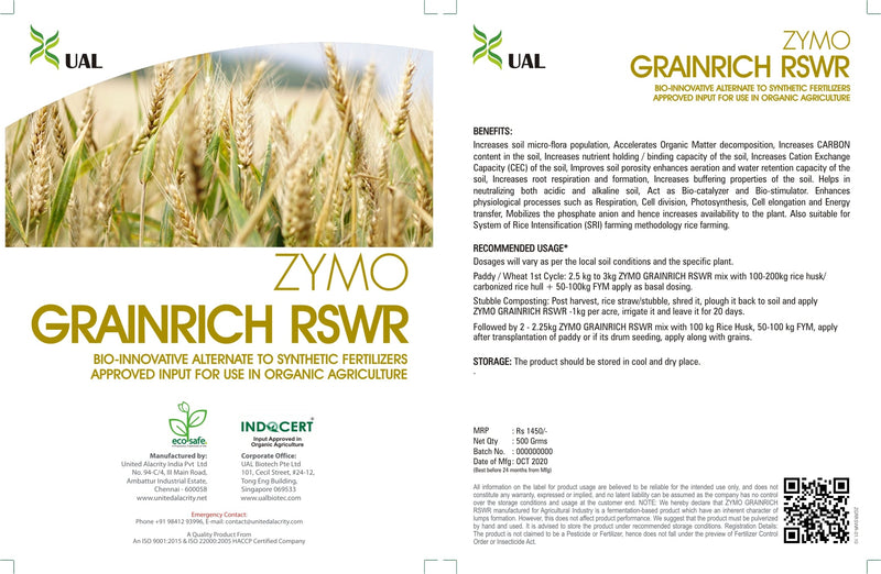 UAL ZYMO GRAINRICH RSWR BIO-INNOVATIVE FERTILISERS
