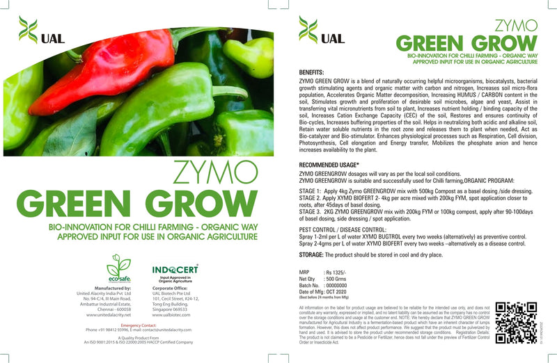 UAL ZYMO GREENGROW (GROWTH PROMOTER)