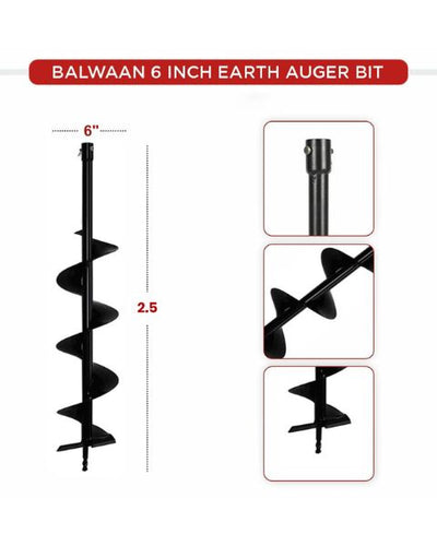 BALWAAN EARTH AUGER 6" BIT