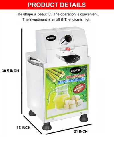 CROP 10 ELECTRIC SUGARCANE JUICE MACHINE