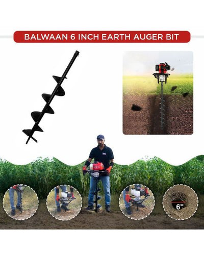 BALWAAN EARTH AUGER 6" BIT