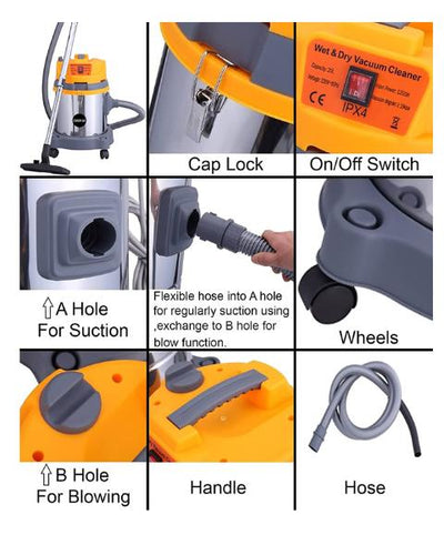 CROP-10 1200-WATT VACCUM CLEANER IMPLEMENTS