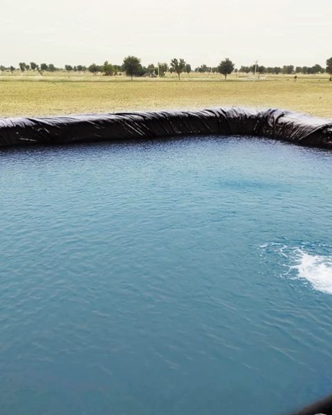 TUFFPAULIN 50FT X 50FT 200 GSM BLACK POND LINER TARPAULIN-TIRPAL