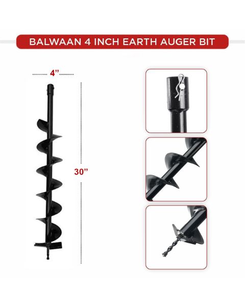 BALWAAN EARTH AUGER 4" BIT