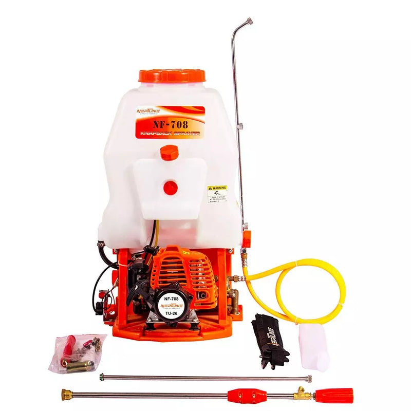 NEPTUNE KNAPSACK/BACKPACK POWER SPRAYER WITH 2 STROKE ENGINE NF - 608