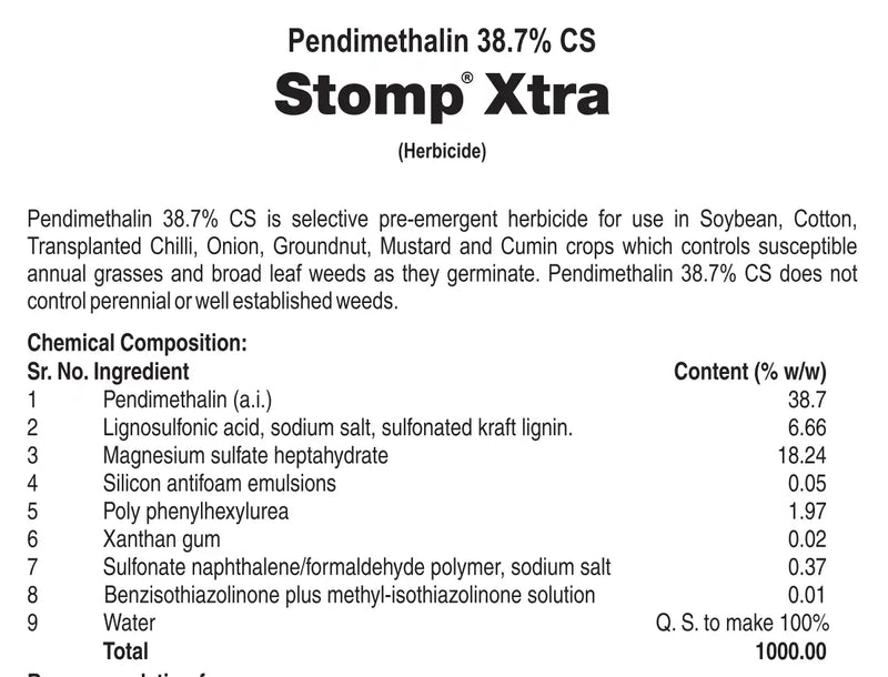 STOMP XTRA HERBICIDE