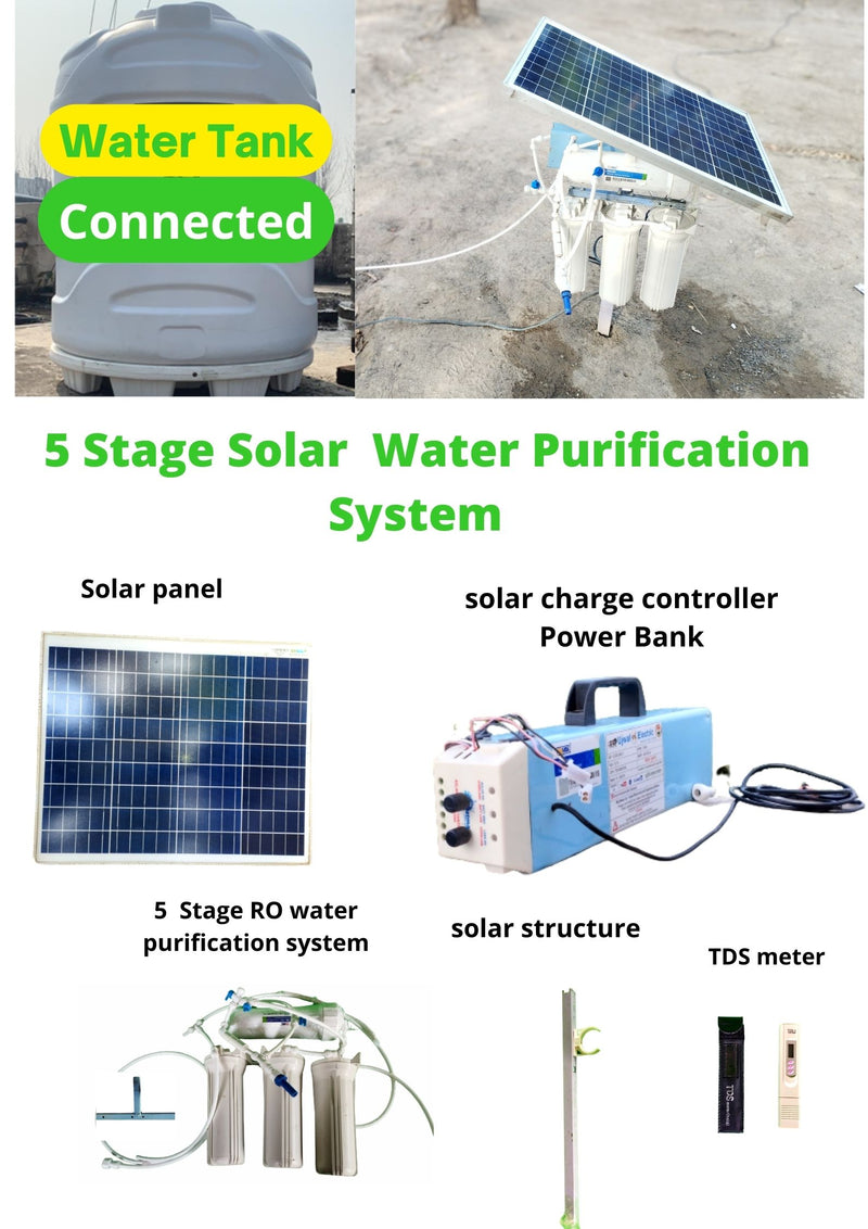 UJWAL ELECTRICS SOLAR POWERED SMART WATER PURIFICATION TECHNOLOGY