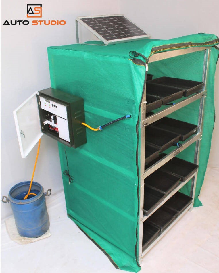 AUTOSTUDIO SOLAR OPERATED HYDROPONICS FODDER SYSTEM