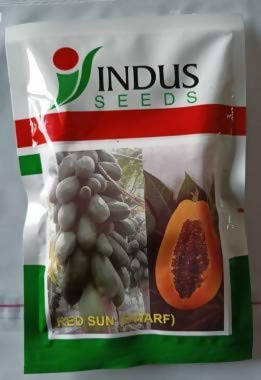 INDUS PAPAYA RED SUN DWARF F1 HYBRID SEEDS