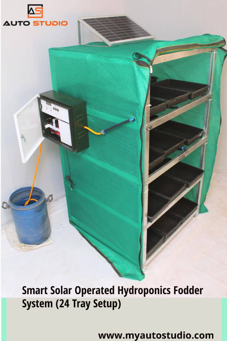 AUTOSTUDIO SOLAR OPERATED HYDROPONICS FODDER SYSTEM